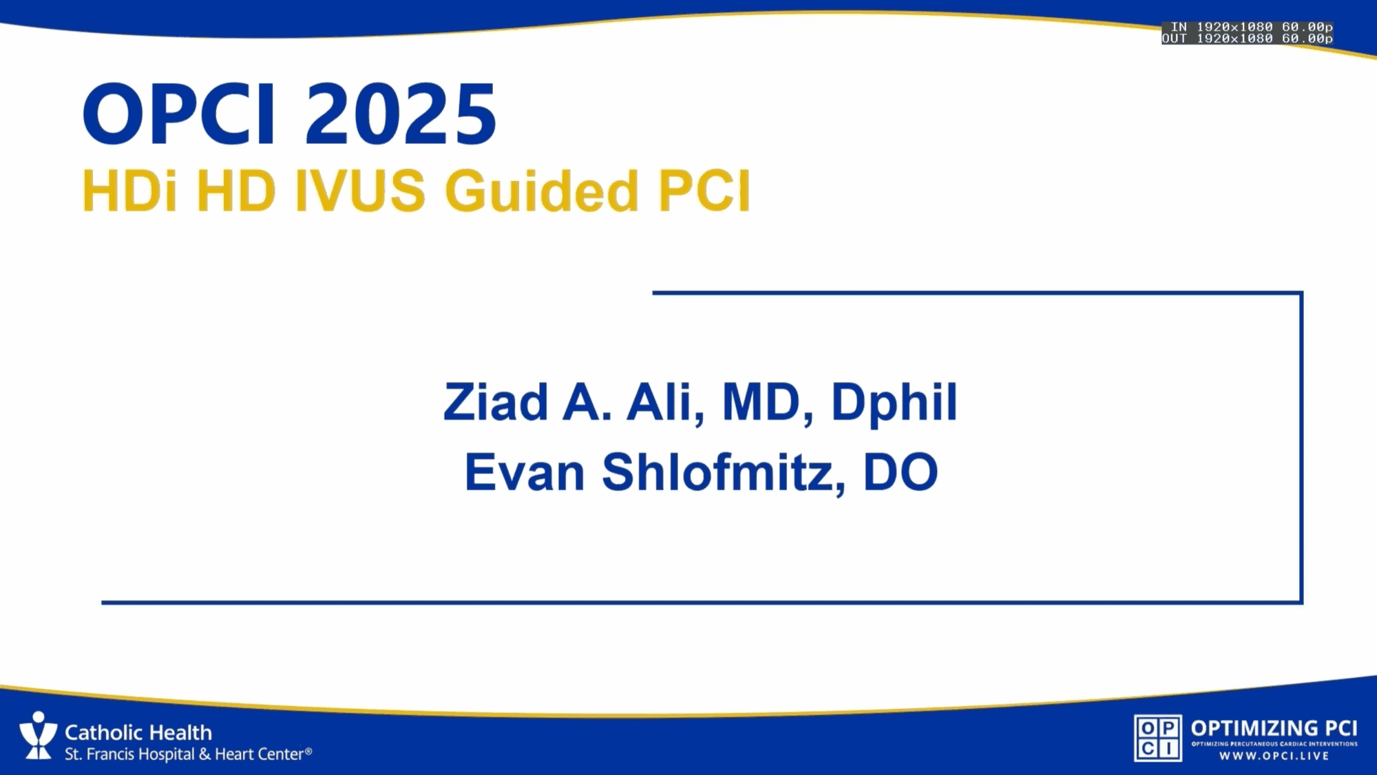 Patient presentation in a complex coronary PCI case